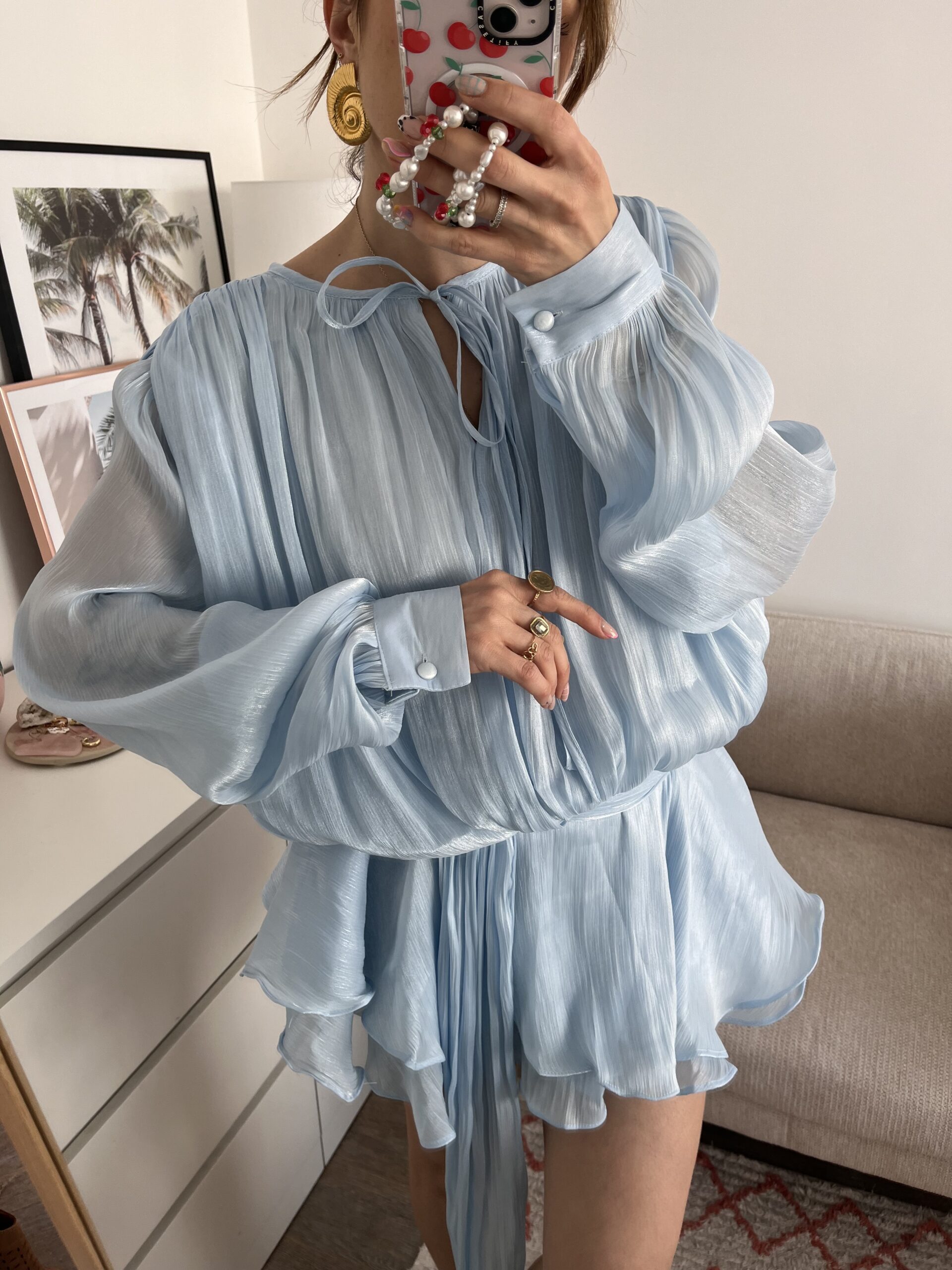 Robe Camelia bleue