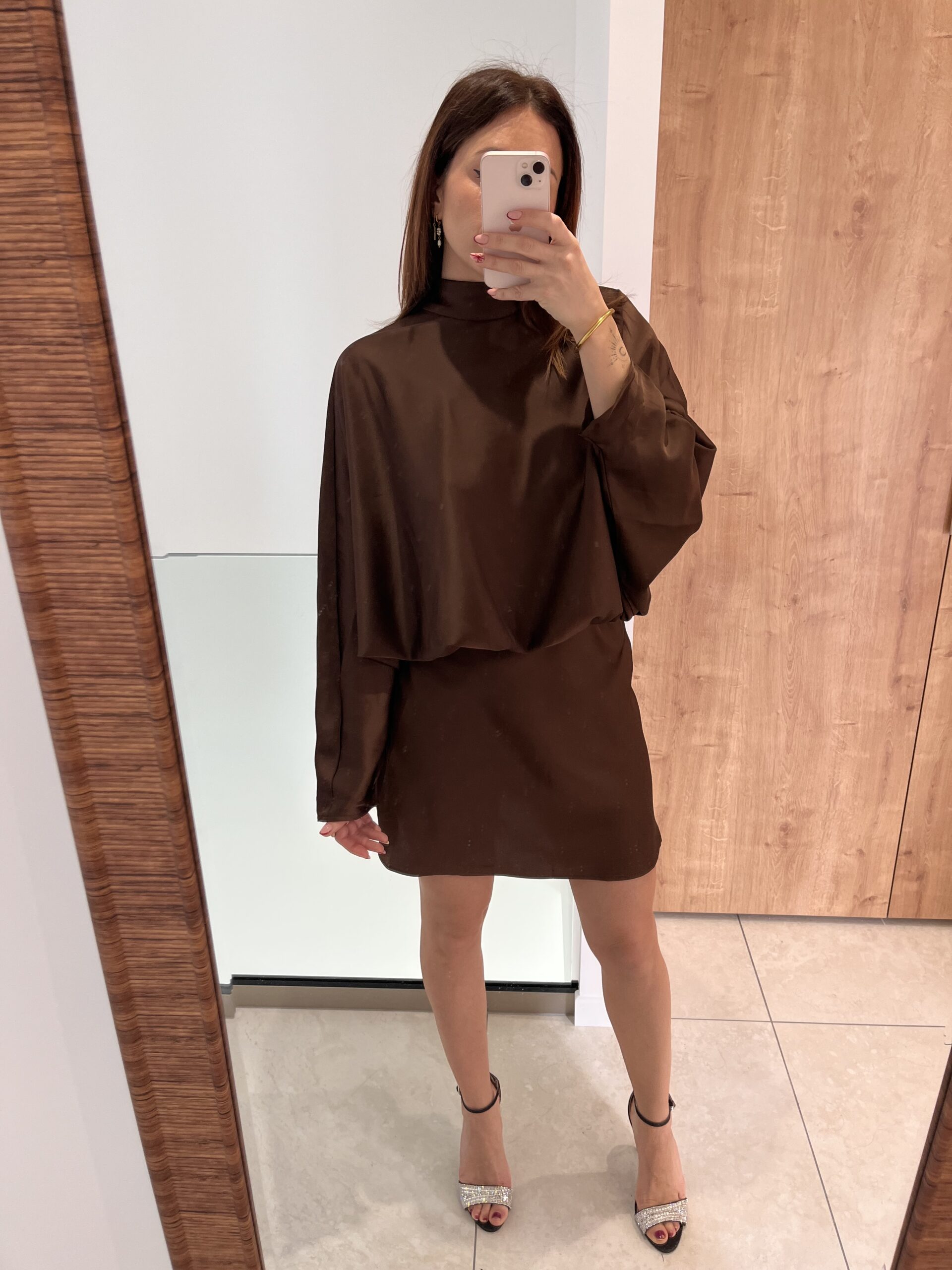 Robe Agathe marron